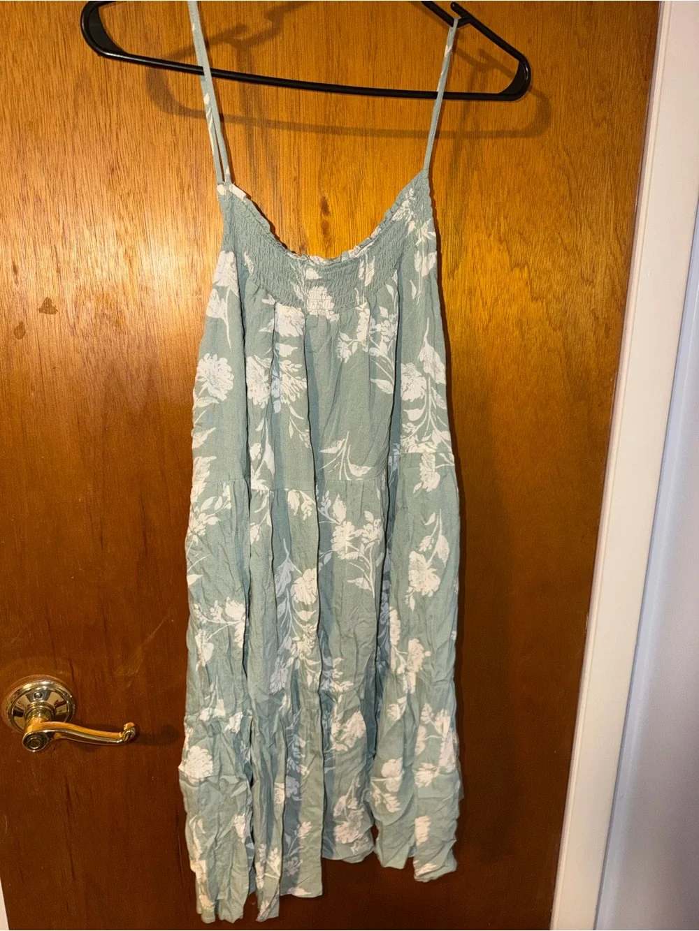 Sage Green Floral Dress - Picture 2 of 5